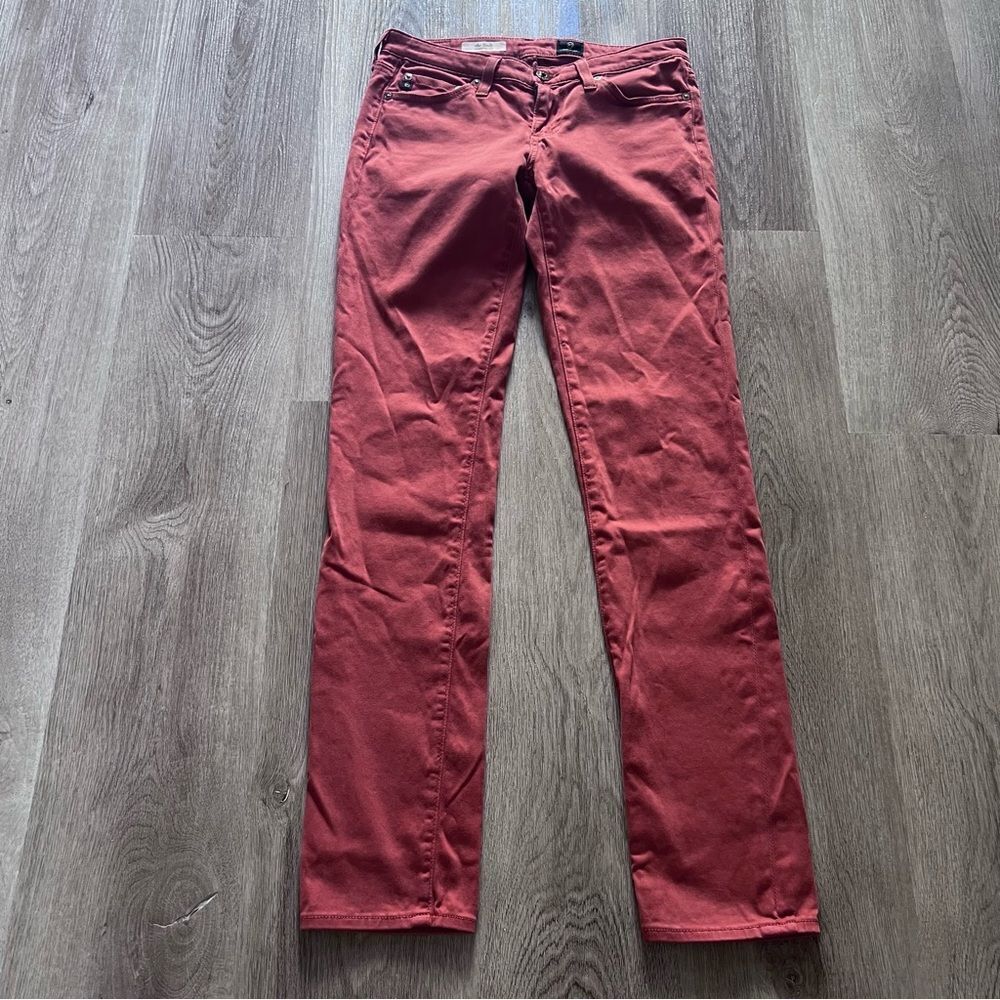 Adriano Goldschmied The Stilt Cigarette Leg Womens Jeans Pants Orange Size 25R
